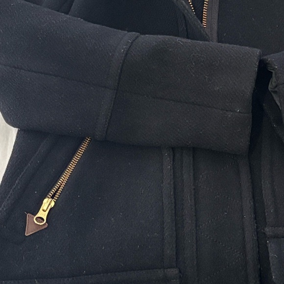 J. Crew Chateau Parka Italian
Stadium Cloth Wool Black Women's  Coat Size 00 - Picture 11 of 13